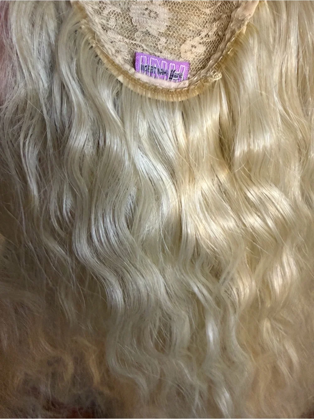 Cool Light Blonde Beach Waves Ponytail Extension - Natural Light Blonde